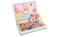 Magnetinė dėlionė "Dress up" lėlė 51el.