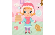 Magnetinė dėlionė "Dress up" lėlė 51el.