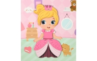 Magnetinė dėlionė "Dress up" lėlė 51el.