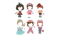 Magnetinė dėlionė "Dress up" lėlė 51el.