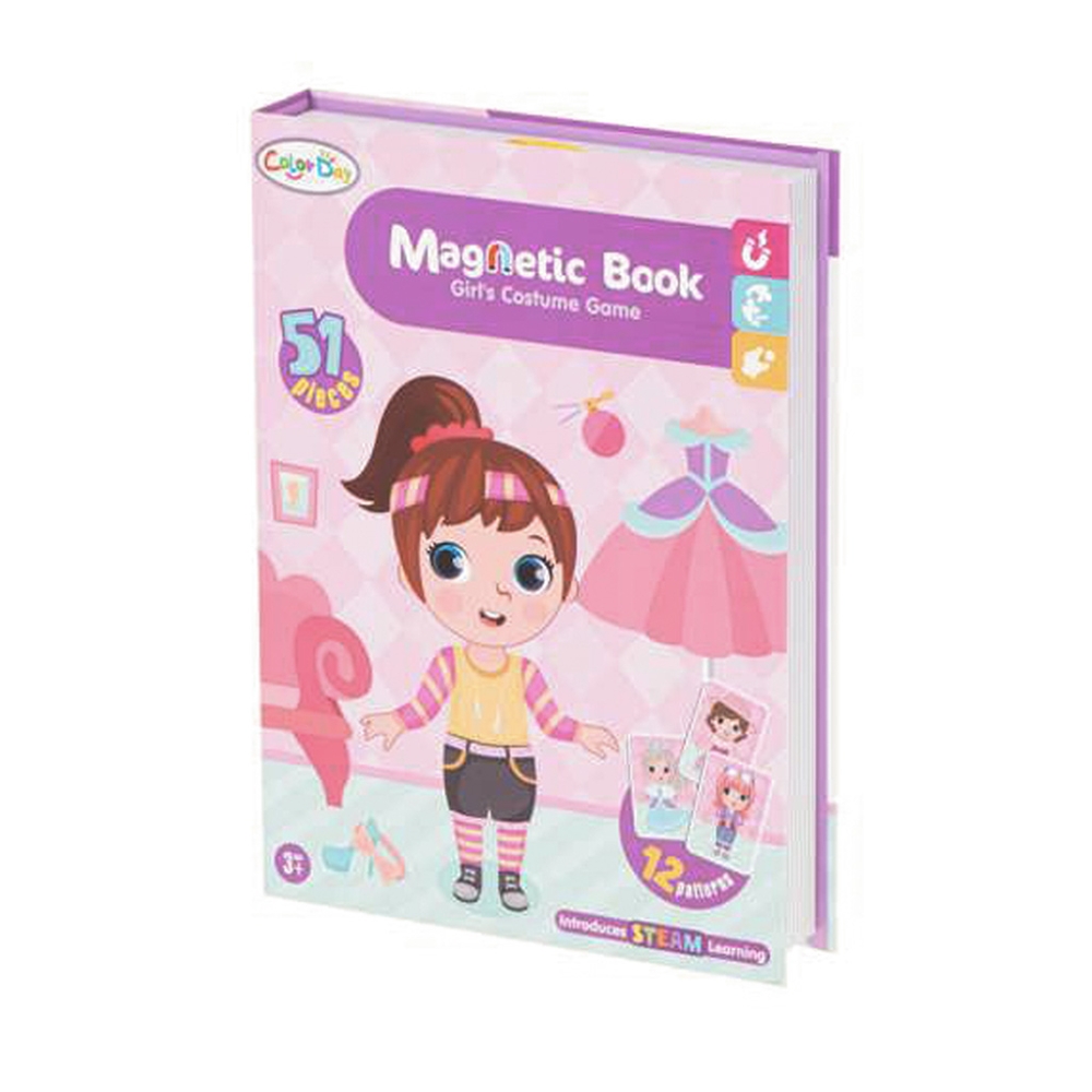 Magnetinė dėlionė Dress up lėlė 51 el.-Žaislai, Dėlionės, Magnetinės dėlionės-e-vaikas