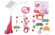 "Lullaby" žvaigždžių dizaino karuselė rožinė + nuotolinio valdymo pultas