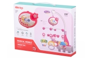 "Lullaby" žvaigždžių dizaino karuselė rožinė + nuotolinio valdymo pultas