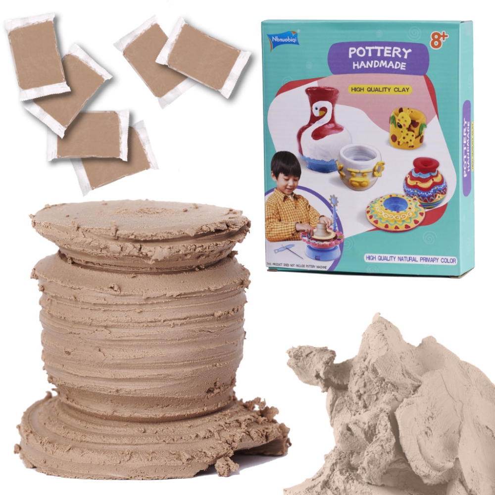 Molio masė puodžiaus ratui 1200g-Žaislai, Kūrybiniai žaislai, Kūrybiniai rinkiniai-e-vaikas