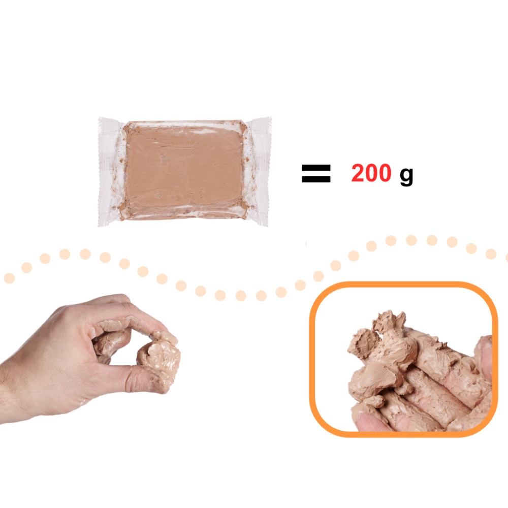 Molio masė puodžiaus ratui 1200g-Žaislai, Kūrybiniai žaislai, Kūrybiniai rinkiniai-e-vaikas