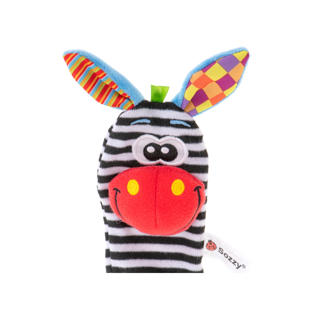 Žaislinės kojinės su barškučiais Gyvūnai 2 vnt-Žaislai, Kūdikiams, Barškučiai, kramtukai-e-vaikas
