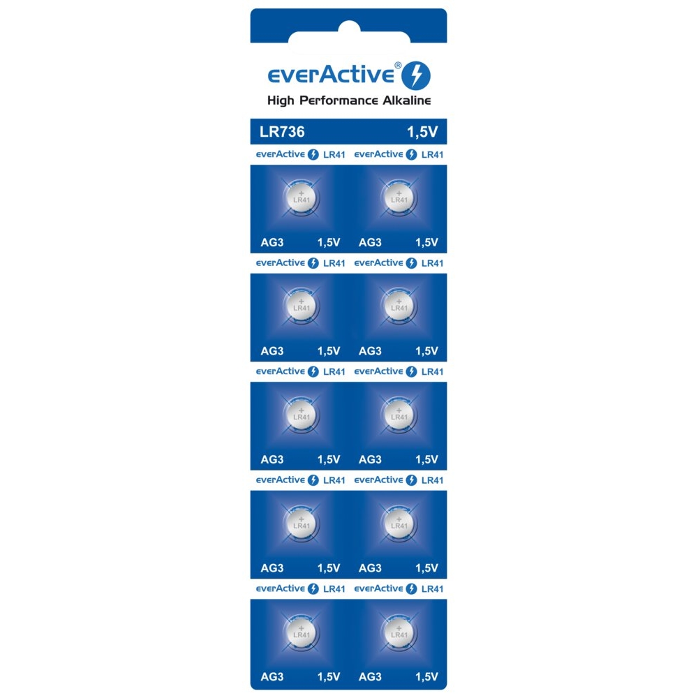 Bateria everActive Alkaline G3 LR736 10vnt