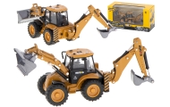 Ekskavatorius-krautuvas buldozeris su kaušu Metalinis liejimo modelis H-toys 1704 1:50