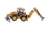 Ekskavatorius-krautuvas buldozeris su kaušu Metalinis liejimo modelis H-toys 1704 1:50