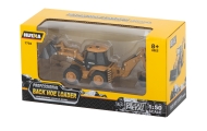 Ekskavatorius-krautuvas buldozeris su kaušu Metalinis liejimo modelis H-toys 1704 1:50