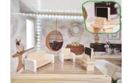 Medinis lėlių namelis LULILO FLORO boho LED-Žaislai, Lėlių namai ir baldai-e-vaikas