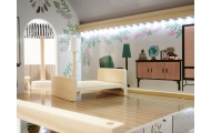 LULILO medinis lėlių namelis FLORO boho LED
