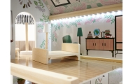 LULILO medinis lėlių namelis FLORO boho LED