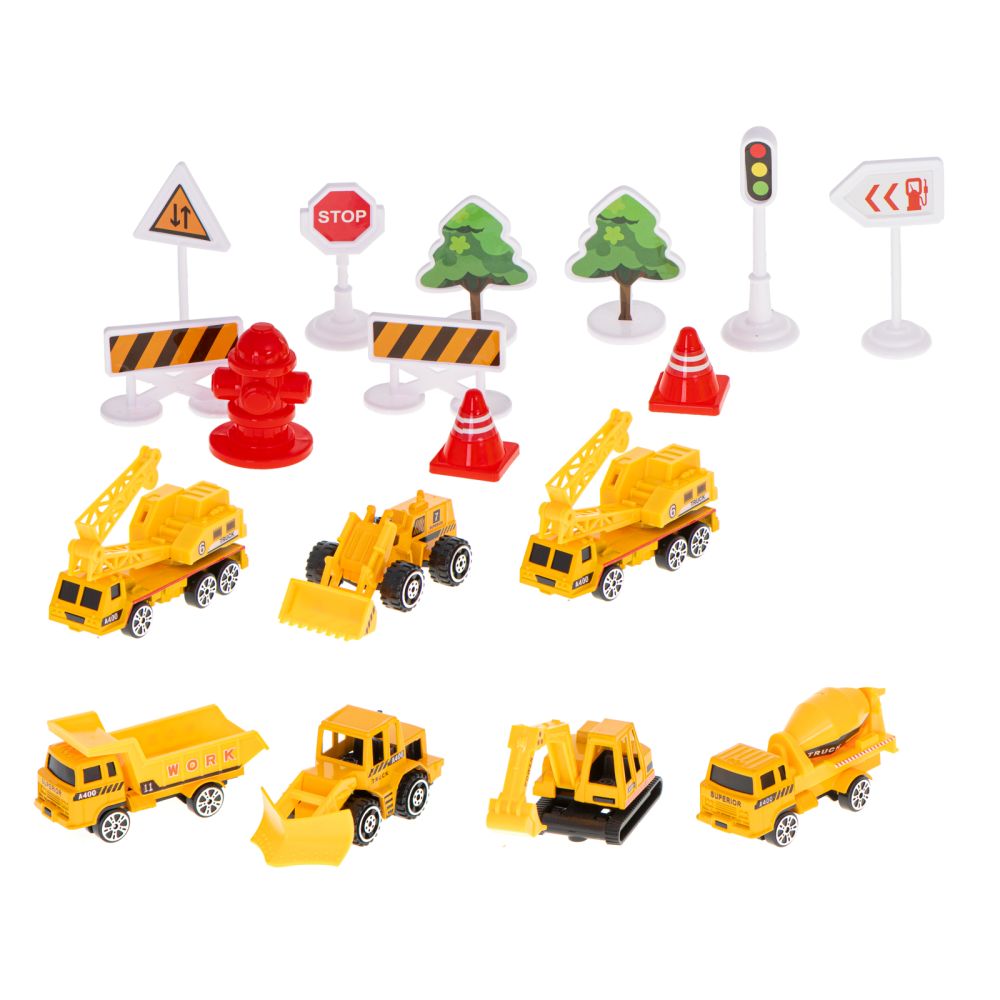 Transporterio lėktuvas + 6 automobiliai, statybinės transporto priemonės, šoninės/priekinės-Žaislai, Auto ir transporto žaislai,