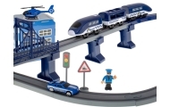 Elektrinio traukinio policijos automobiliai 92 elementai ~300cm