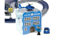 Elektrinio traukinio policijos automobiliai 92 elementai ~300cm