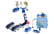 Elektrinio traukinio policijos automobiliai 92 elementai ~300cm