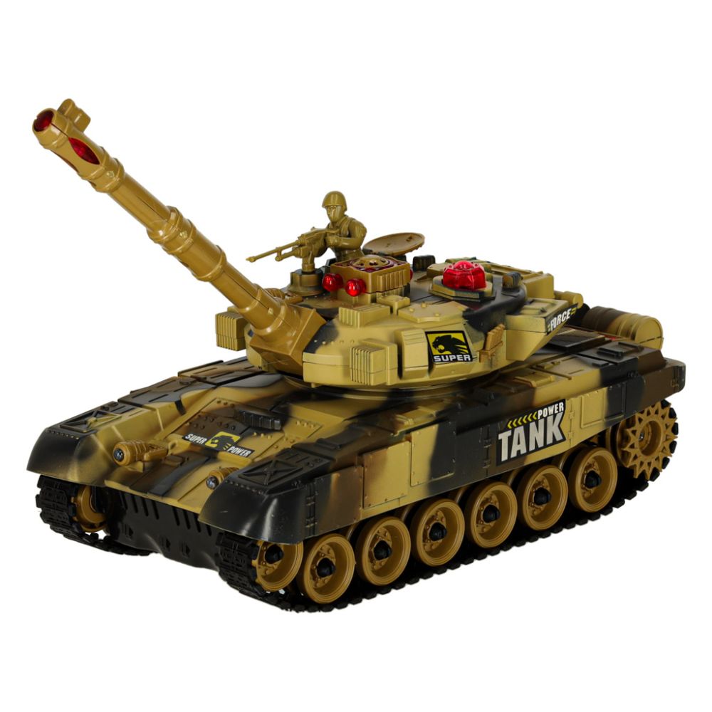 RC karo tankas 9993 2,4 GHz dykumos tankas