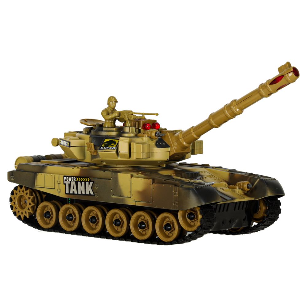 RC karo tankas 9993 2,4 GHz dykumos tankas