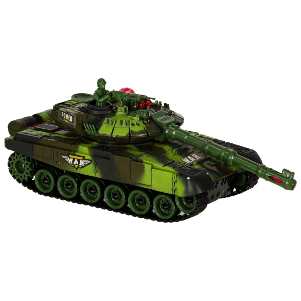 RC karo tankas 9993 2,4 GHz miško kamufliažas