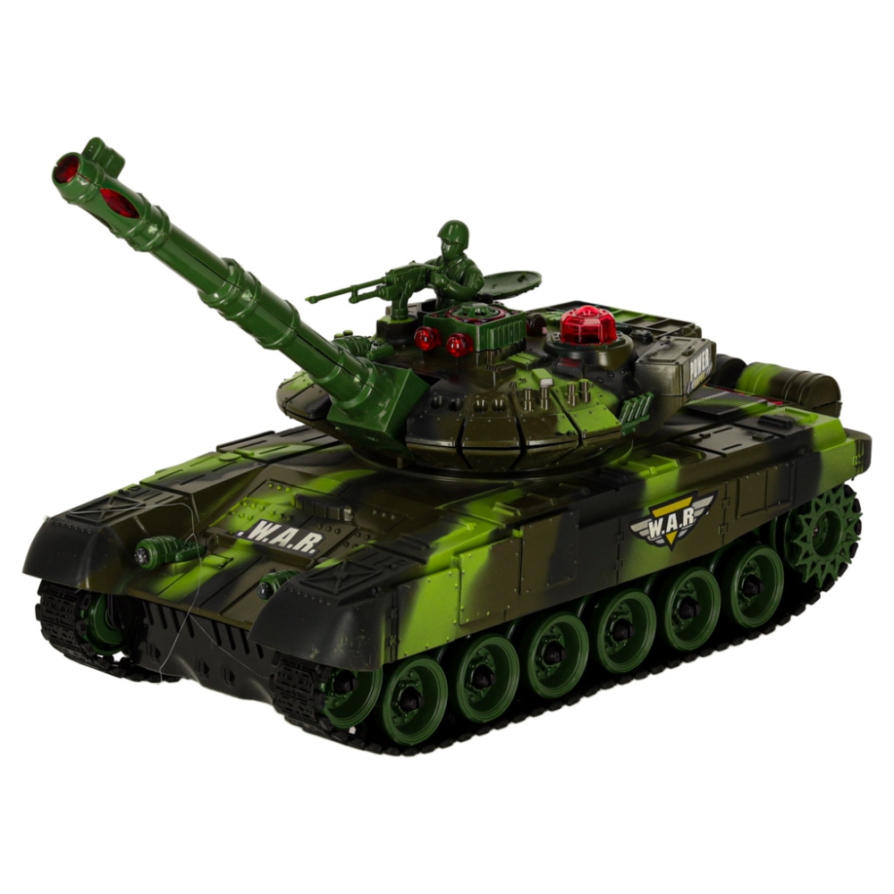 RC karo tankas 9993 2,4 GHz miško kamufliažas