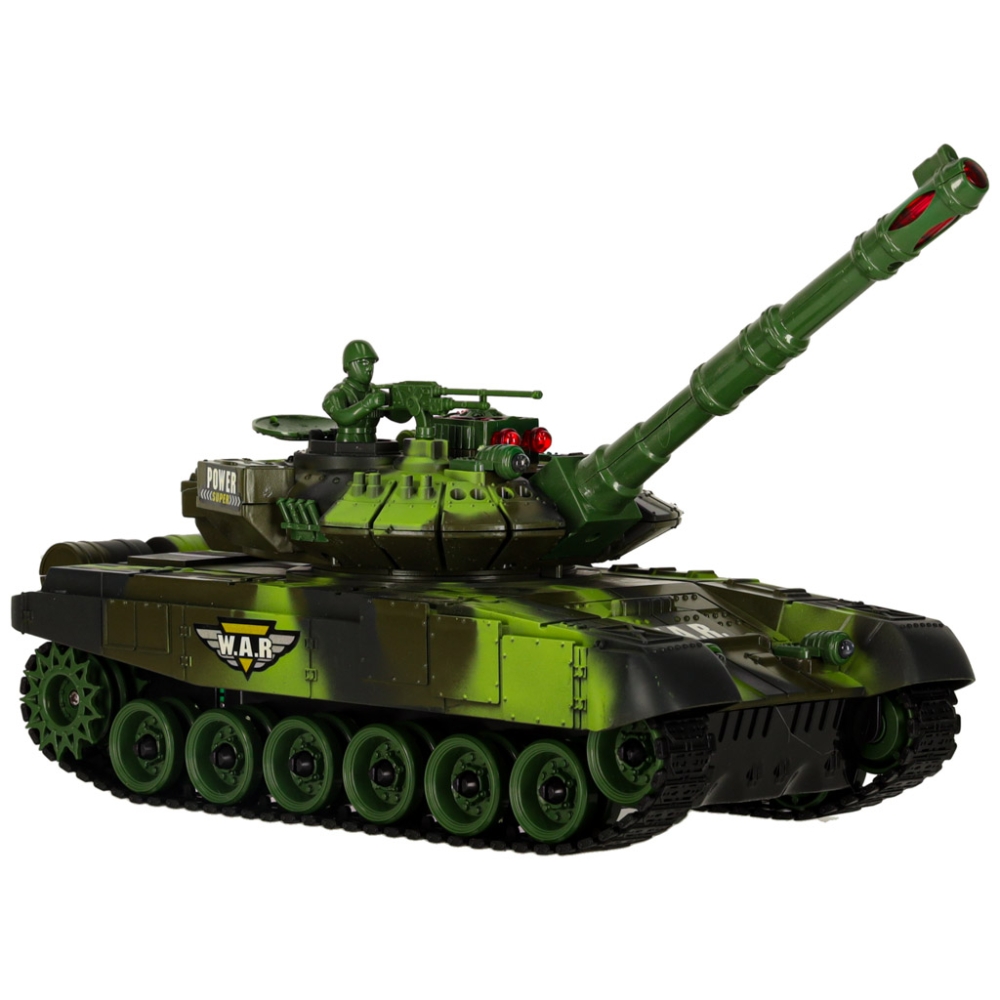 RC karo tankas 9993 2,4 GHz miško kamufliažas