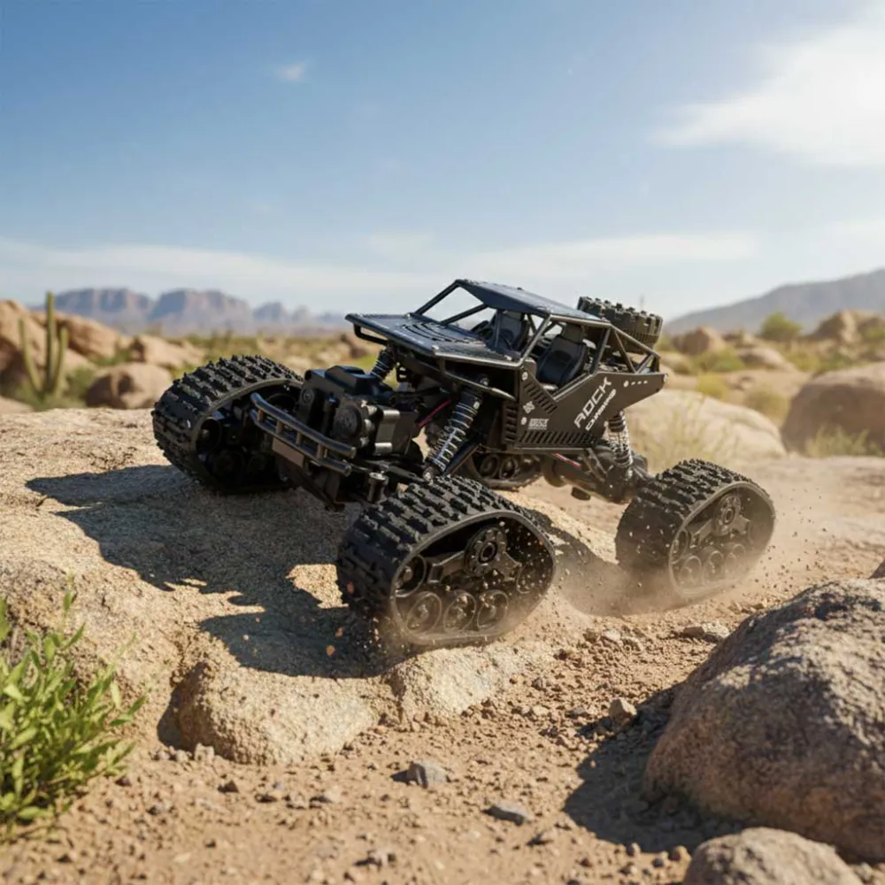 RC Rock Crawler 4x4 LHC012 automobilis 2in1 juodas-Žaislai, Auto ir transporto žaislai, Valdomos radijo bangomis-e-vaikas