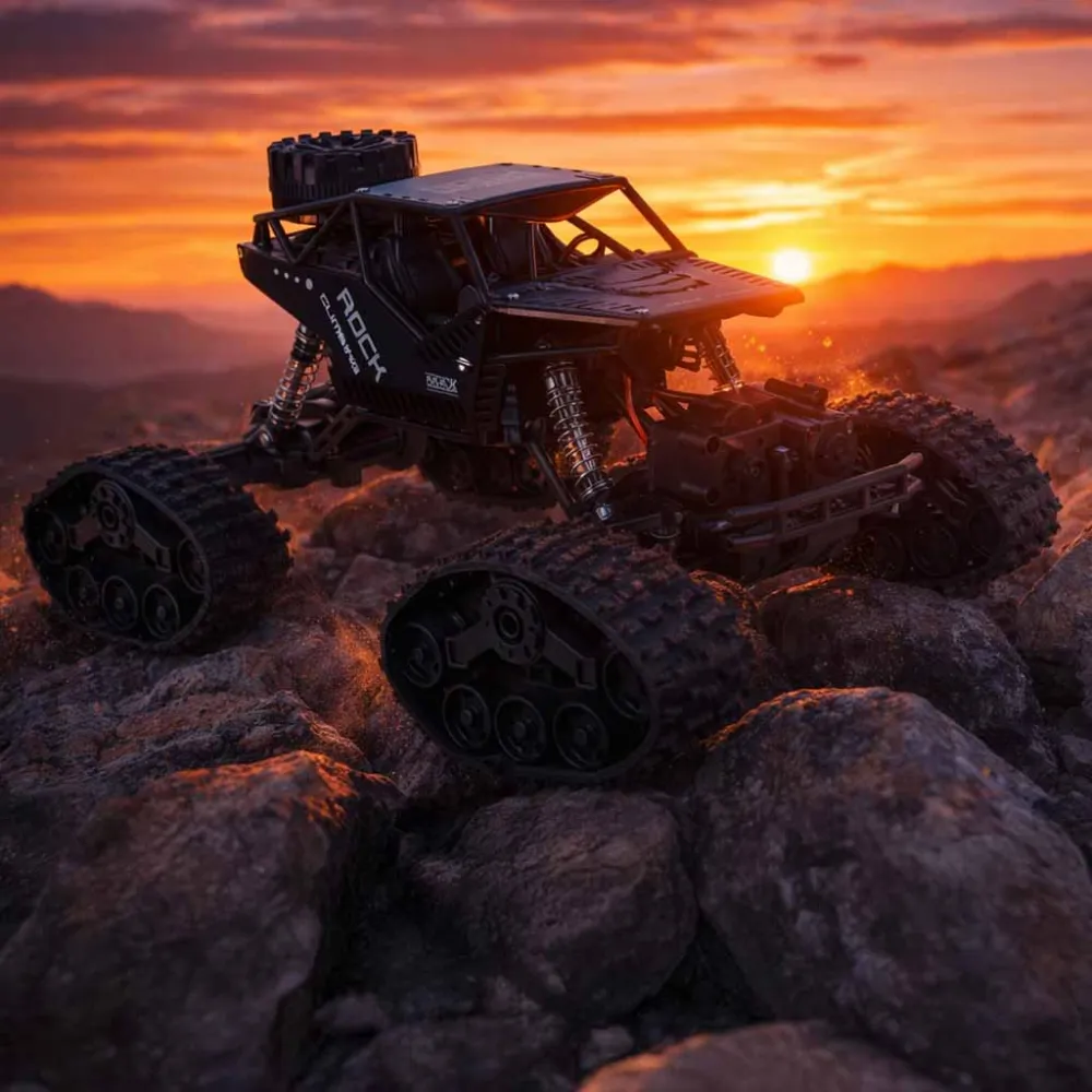 RC Rock Crawler 4x4 LHC012 automobilis 2in1 juodas-Žaislai, Auto ir transporto žaislai, Valdomos radijo bangomis-e-vaikas