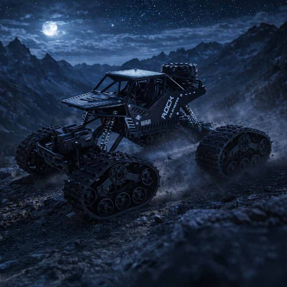 RC Rock Crawler 4x4 LHC012 automobilis 2in1 juodas-Žaislai, Auto ir transporto žaislai, Valdomos radijo bangomis-e-vaikas