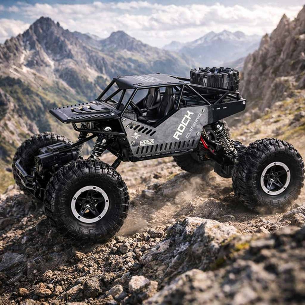 RC Rock Crawler 4x4 LHC012 automobilis 2in1 juodas-Žaislai, Auto ir transporto žaislai, Valdomos radijo bangomis-e-vaikas