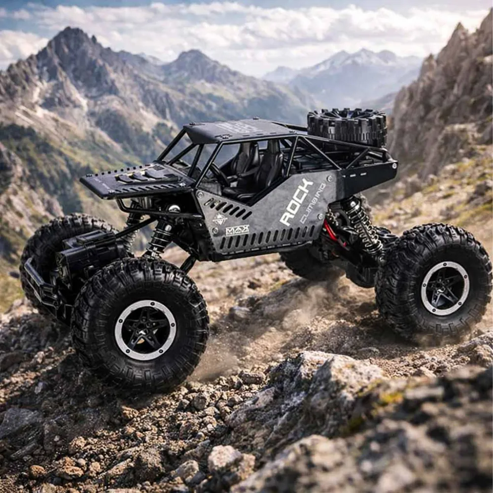 RC Rock Crawler 4x4 LHC012 automobilis 2in1 juodas-Žaislai, Auto ir transporto žaislai, Valdomos radijo bangomis-e-vaikas