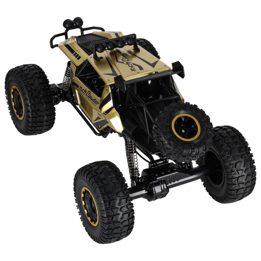RC automobilis Rock Crawler 2.4GHz 1:8 51cm aukso spalvos-Žaislai, Auto ir transporto žaislai, Valdomos radijo bangomis-e-vaikas