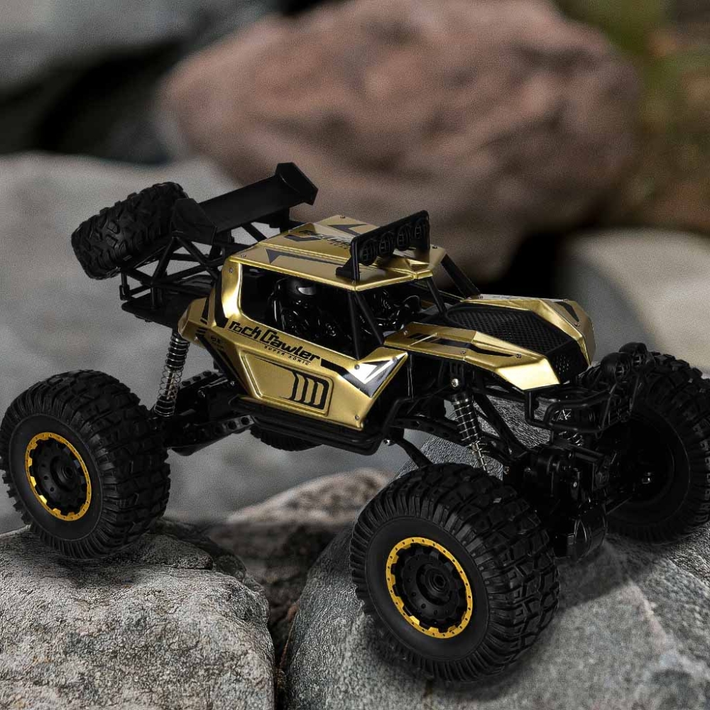 RC automobilis Rock Crawler 2.4GHz 1:8 51cm aukso spalvos