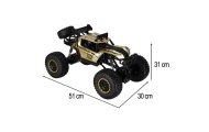 RC automobilis Rock Crawler 2.4GHz 1:8 51cm aukso spalvos