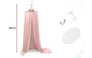 Kupolo užuolaida Tipi palapinė, rožinė-Miegui, Patalynė vaikams ir kūdikiams, Baldakimai-e-vaikas