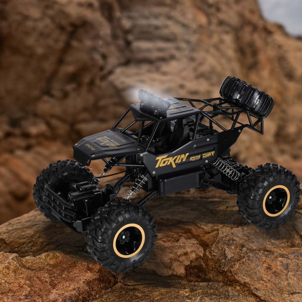 RC automobilis Rock Crawler 1:12 4WD METAL juodas-Žaislai, Auto ir transporto žaislai, Valdomos radijo bangomis-e-vaikas