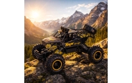 RC automobilis Rock Crawler 1:12 4WD METAL juodas-Žaislai, Auto ir transporto žaislai, Valdomos radijo bangomis-e-vaikas