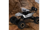 RC automobilis Rock Crawler 1:12 4WD METAL silver