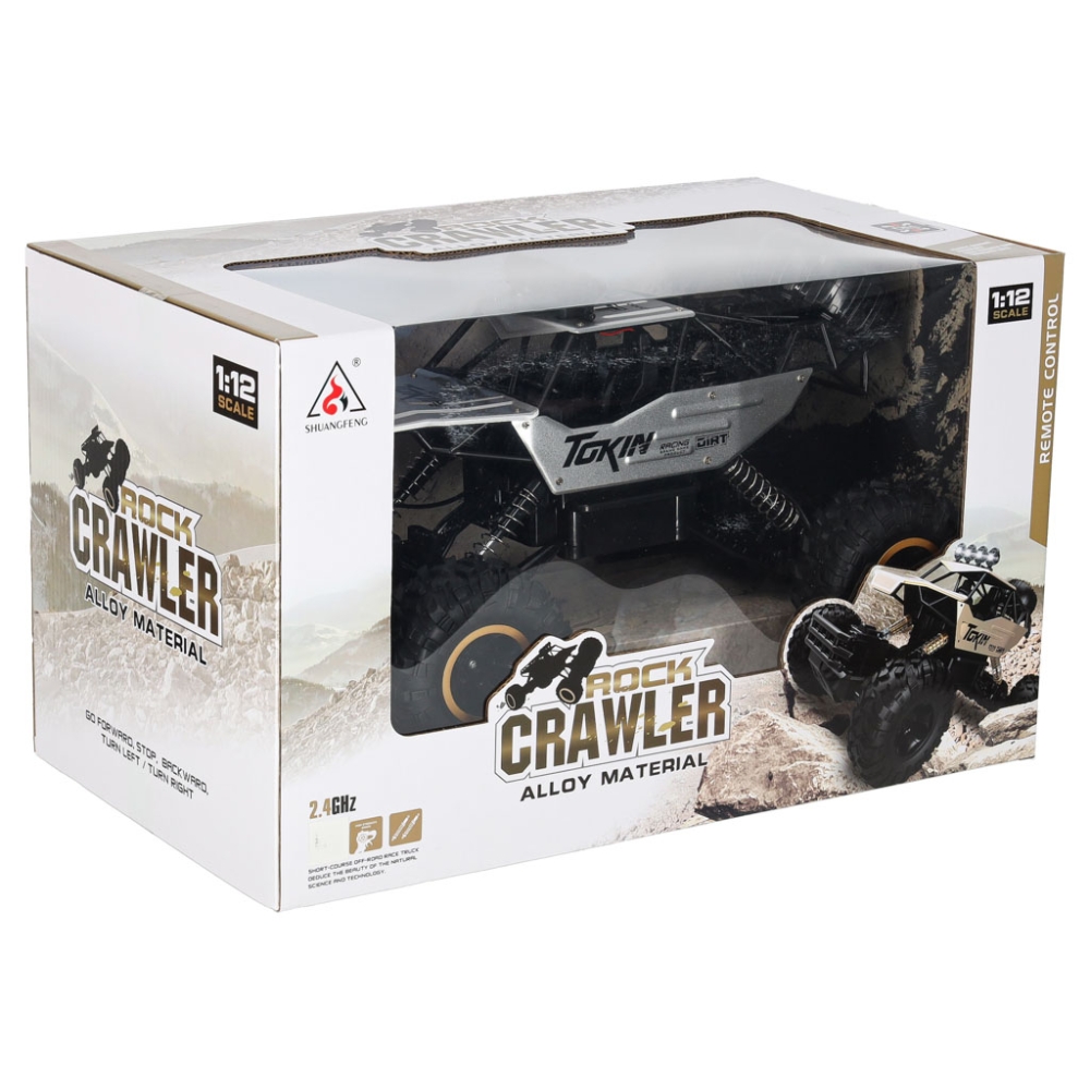 RC automobilis Rock Crawler 1:12 4WD METAL silver-Žaislai, Auto ir transporto žaislai, Valdomos radijo bangomis-e-vaikas