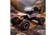 RC automobilis Rock Crawler 1:12 4WD METAL silver
