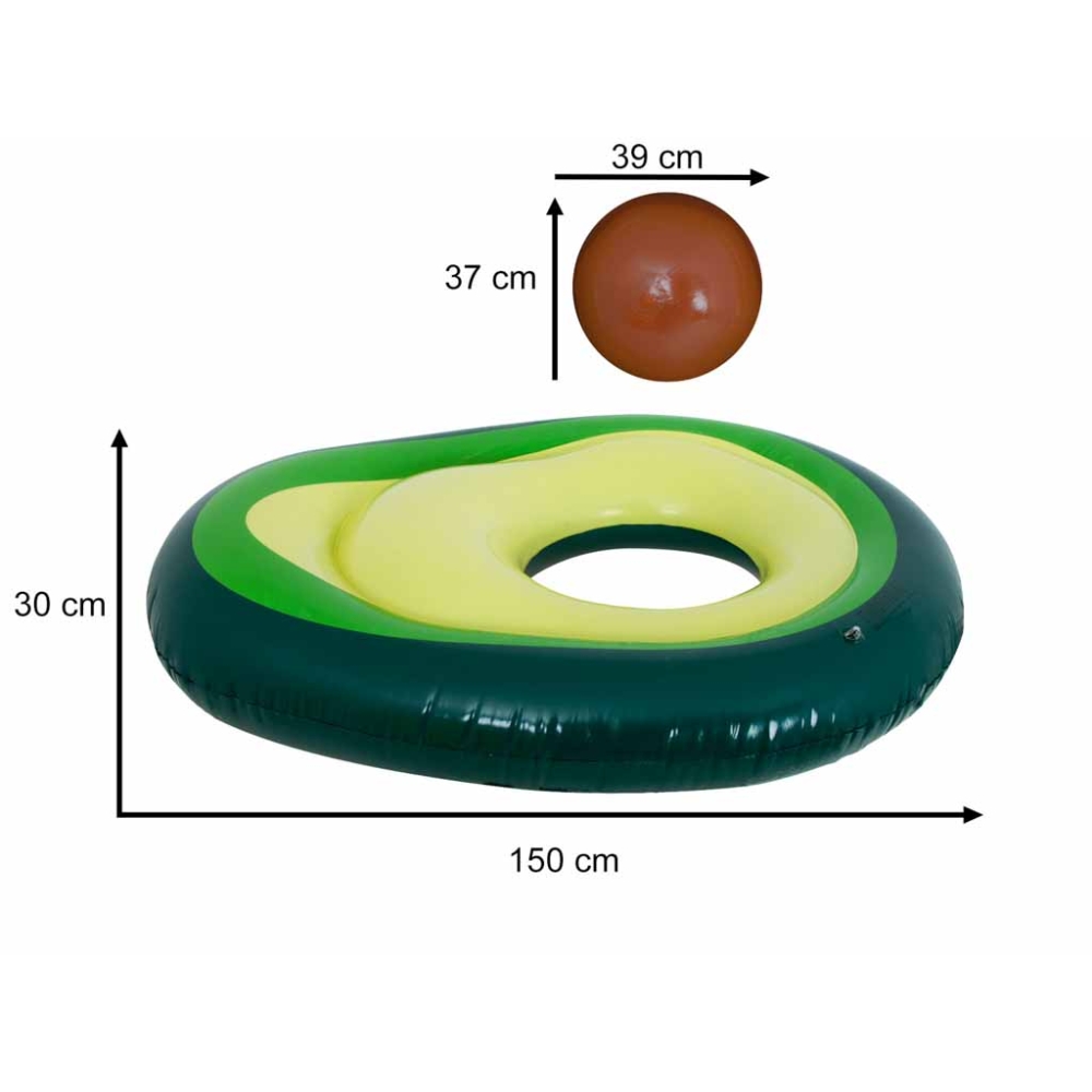 Pripučiamas plaukimo čiužinys su avokado kamuoliu 150 cm XL-Žaislai, Lauko žaislai, Pripučiami ratai, žaislai, čiužiniai-e-vaika
