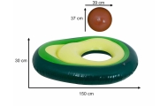 Pripučiamas plaukimo čiužinys su avokado kamuoliu 150 cm XL-Žaislai, Lauko žaislai, Pripučiami ratai, žaislai, čiužiniai-e-vaika