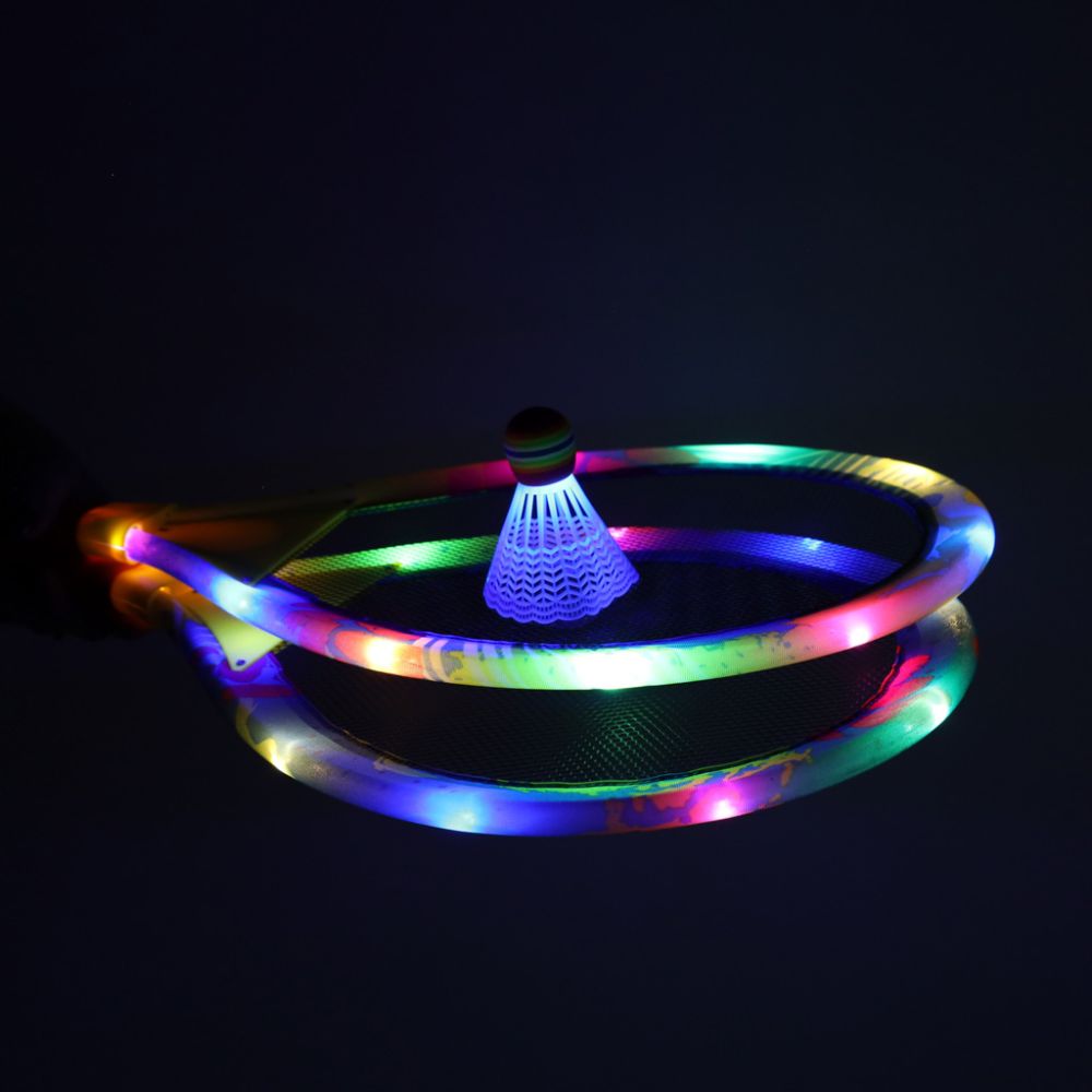 LED šviečiančios teniso raketės + smiginis-Žaislai, Lauko žaislai, Lauko žaidimai ir sporto prekės, Žaidimai, sporto prekės-e-va