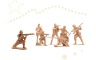 Karių figūrėlių rinkinys 114 el.-Žaislai, Figūrėlės ir herojai-e-vaikas