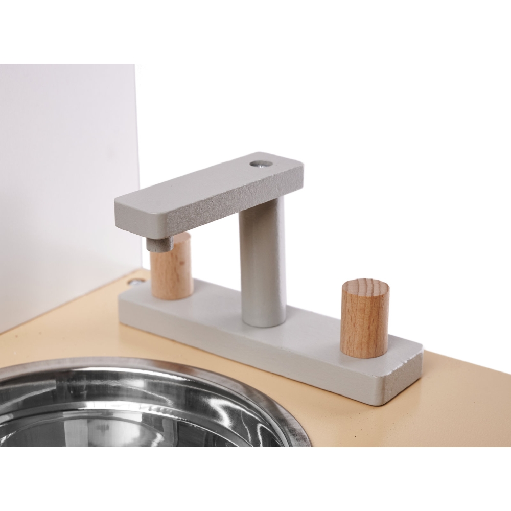 Vaikiška medinė virtuvė MDF MODERN CLASSIC+ priedai-Žaislai, Vaikiškos virtuvėlės-e-vaikas