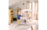 Vaikiška medinė virtuvė MDF MODERN CLASSIC+ priedai