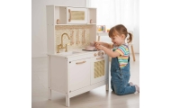 Vaikiška retro MDF medinė virtuvė su BOHO aksesuarais