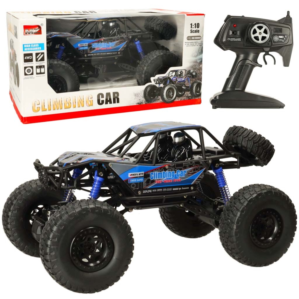 RC vikšrinis laipiojimo automobilis 1:10 4WD 48cm mėlynos spalvos-Žaislai, Auto ir transporto žaislai, Valdomos radijo bangomis-
