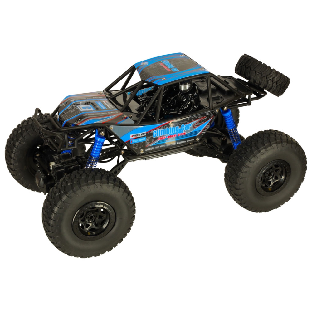 RC vikšrinis laipiojimo automobilis 1:10 4WD 48cm mėlynos spalvos-Žaislai, Auto ir transporto žaislai, Valdomos radijo bangomis-