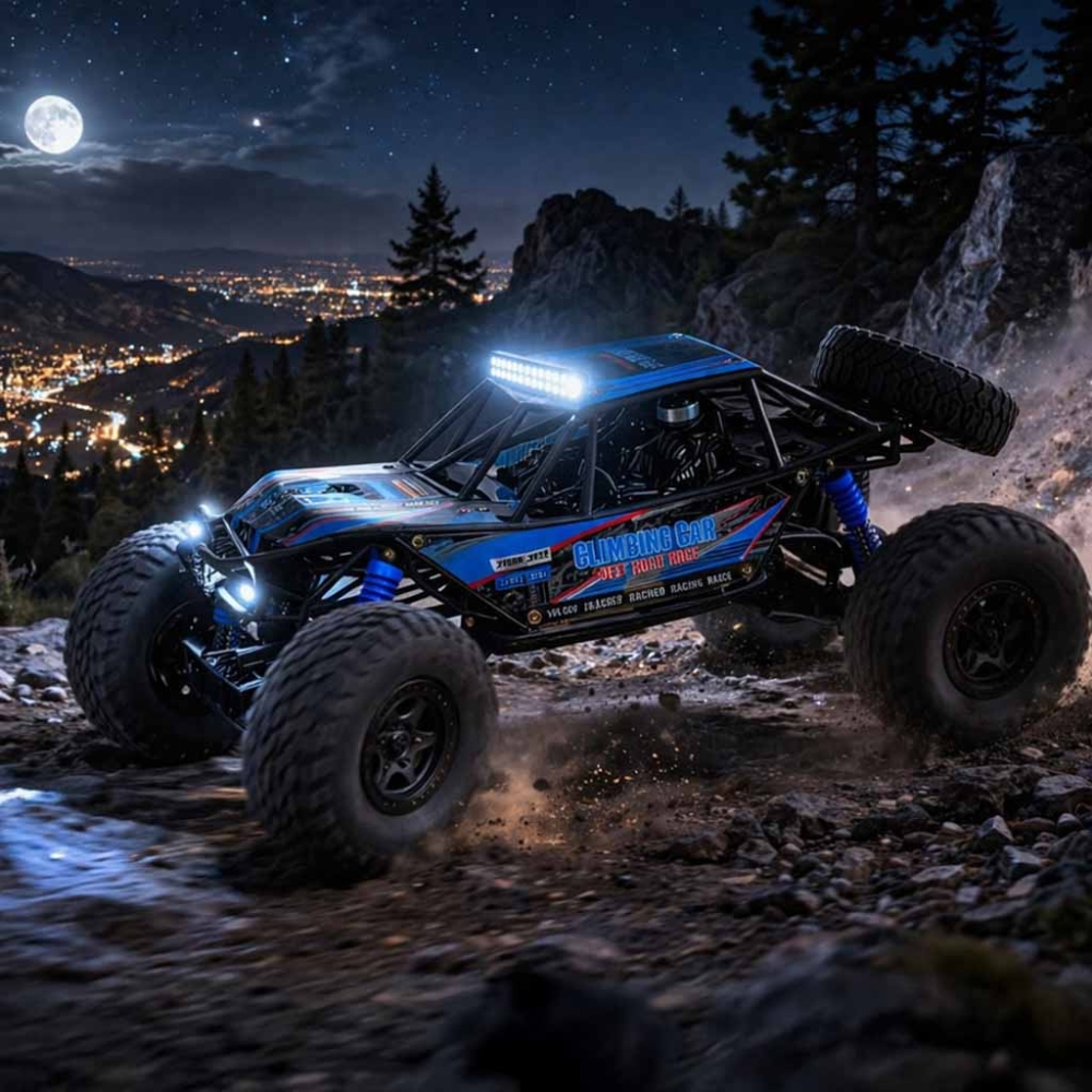 RC vikšrinis laipiojimo automobilis 1:10 4WD 48cm mėlynos spalvos